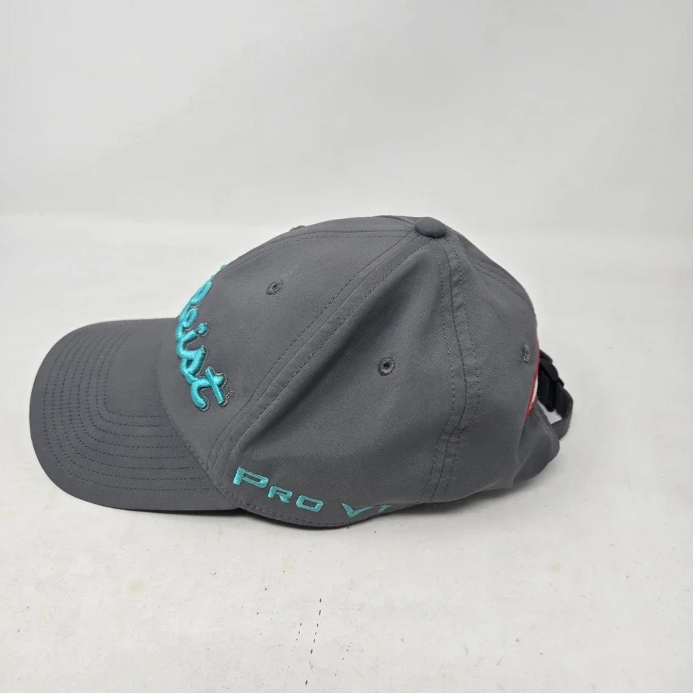 Titleist Golf Performance Hat Gray Teal Pro V1 FootJoy Adjustable Strapback Cap